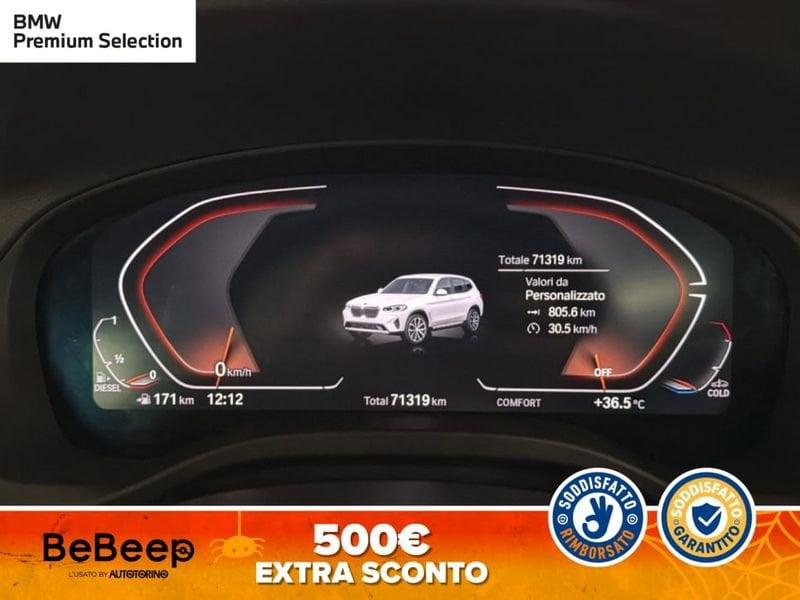 BMW X3 XDRIVE20D MHEV 48V AUTO
