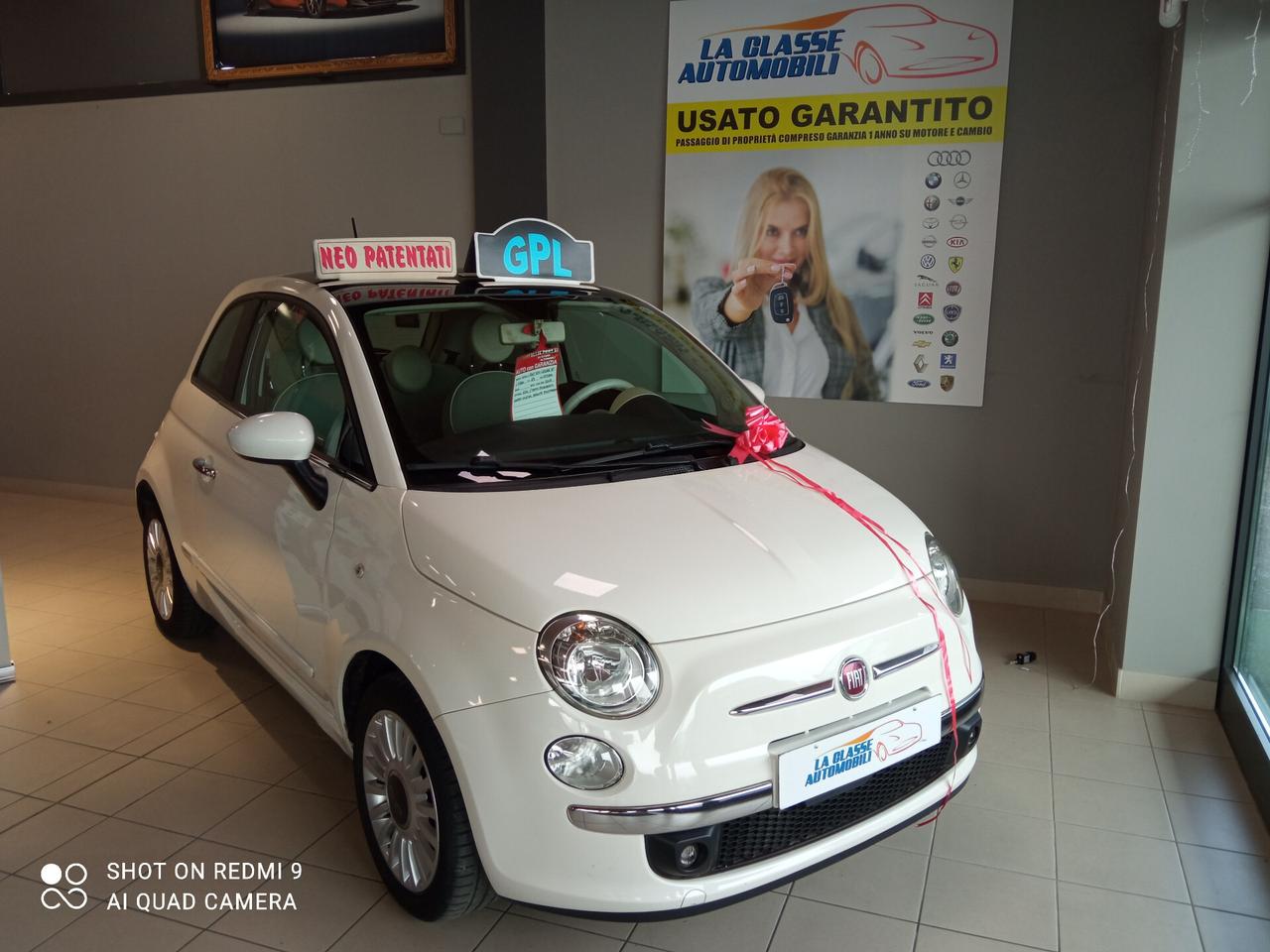 Fiat 500 1.2 Lounge 51KW GPL 3P TETTO PANORAMICO