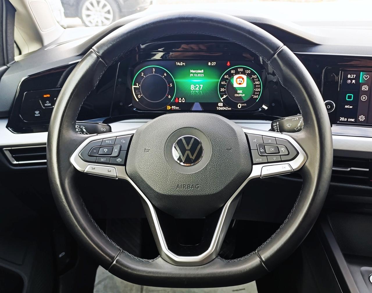 Volkswagen Golf 8 2.0 TDI 115 CV SCR Life - Service Volkswagen - Euro 6d