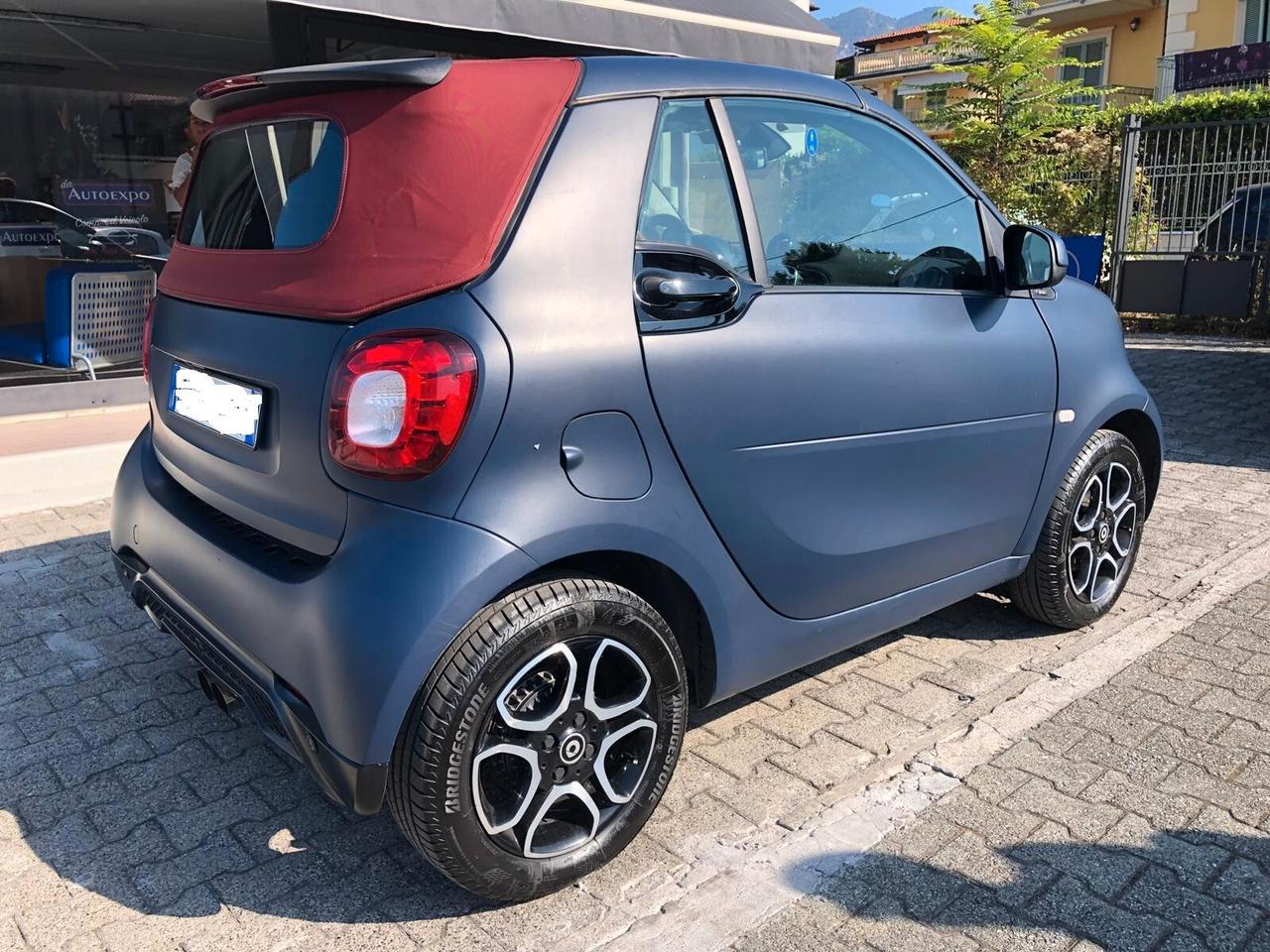 Smart ForTwo 90 0.9 Turbo NAVY/PELLE/TELECAMERA ECC...CABRIO POSSIBILITA' GARANZIA EUROPEA CONFORMGETS COMPLETA FINO A 60 MESI!!!