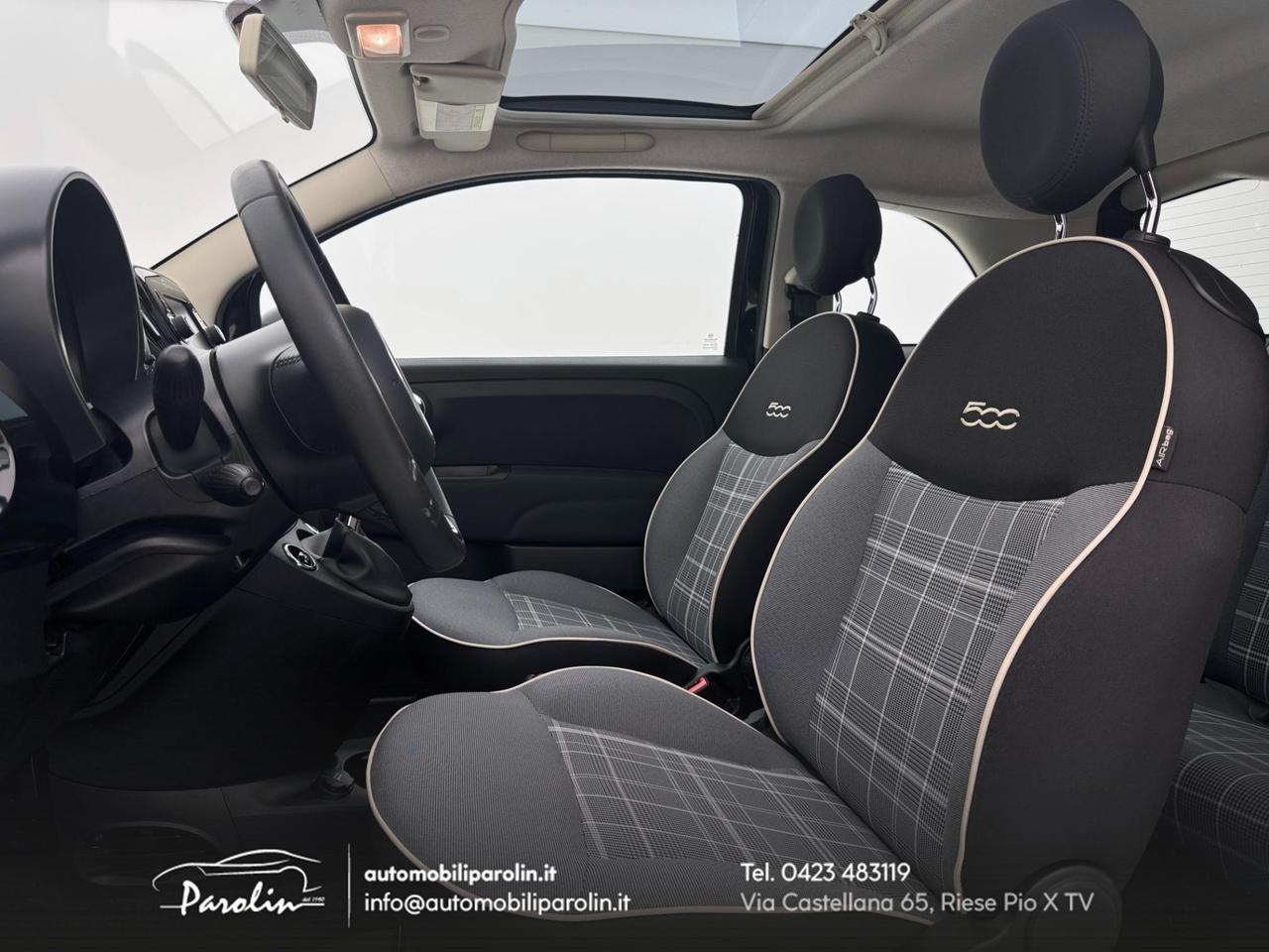 FIAT 500 1.2 S&S Lounge Tetto-Sensori-Ruotino