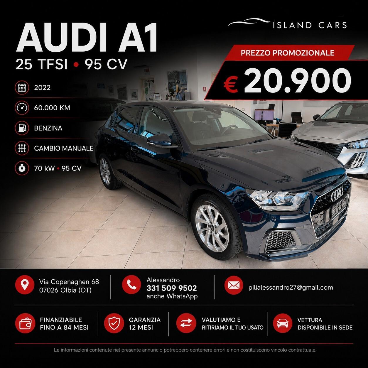 Audi A1 SPB 25 TFSI Admired Advanced