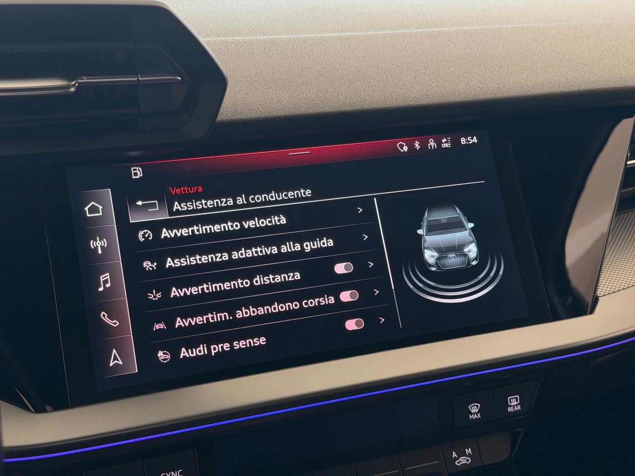 AUDI A3 S-Tronic S-Line 1.0cc 110Cv Automatica