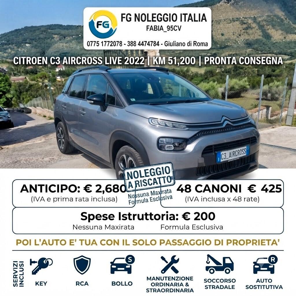 CITROEN C3 AIRCROSS Live - 2022 - Rent to Buy
