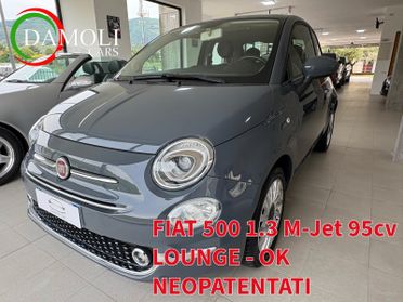FIAT 500 LOUNGE 1.3 MJT 95CV - OK NEOPATENTATI