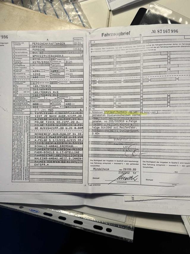 PORSCHE 911 Carrera 3.2 Cabriolet ?TURBO LOOK?