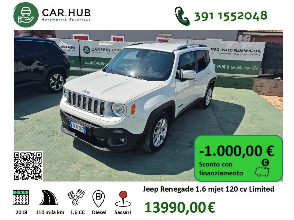 Jeep Renegade 1.6 Mjt Limited 120cv