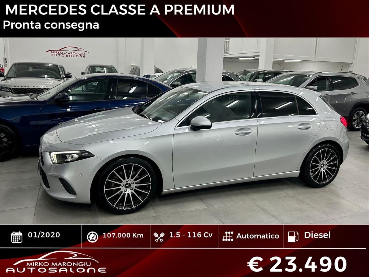 Mercedes classe A Automatic Premium FINANZIABILE