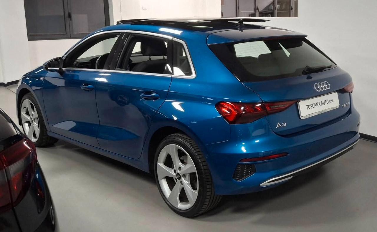 Audi A3 SPB 35 TFSI S tronic line edition tetto panoramico