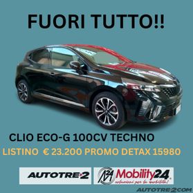Renault Clio Clio ECO-G 100 CV 5 porte Techno FUORI TUTTO !!