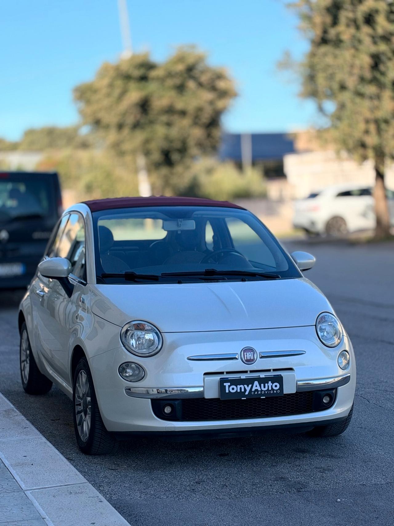 Fiat 500 1.2 CABRIO MODELLO Lounge 69cv ADATTA PER NEO PATENTATI,CON BLOCK SHAFT,USB,BLUETOOTH