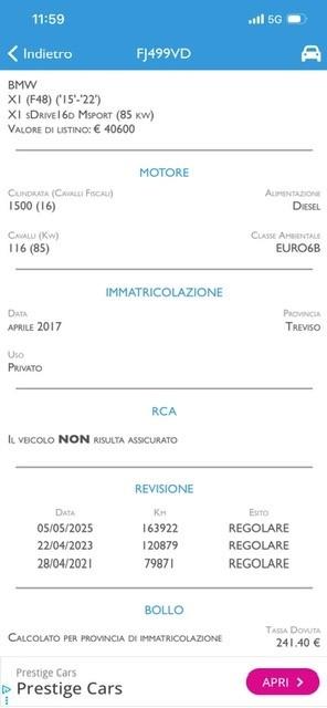 Bmw X1 sDrive16d Advantage