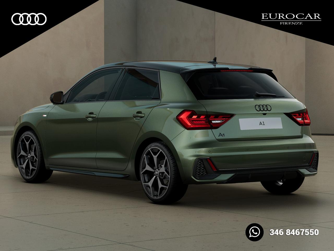 Audi A1 sportback 30 1.0 tfsi identity black 116cv s-tronic