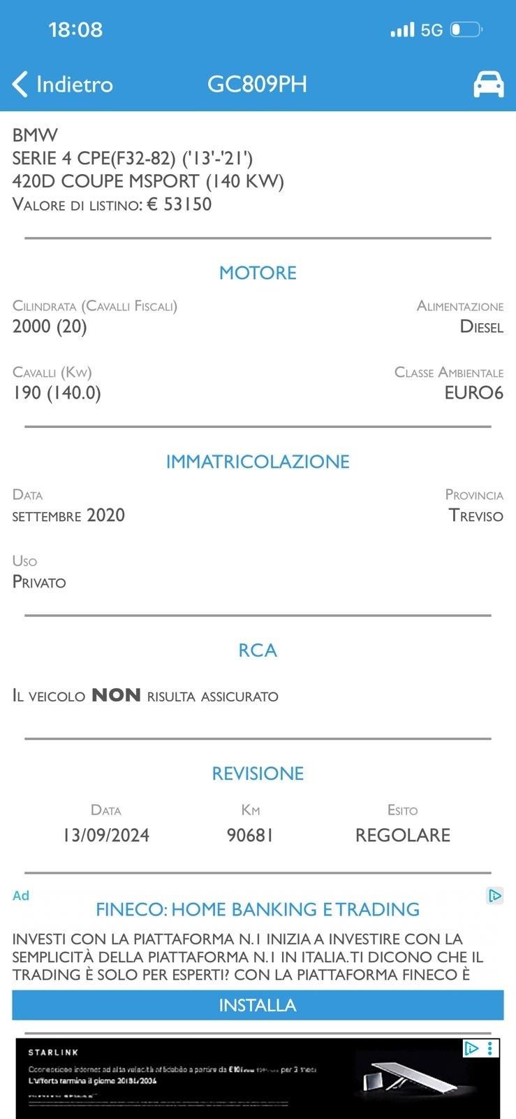 Bmw 420 420d Coupé Msport