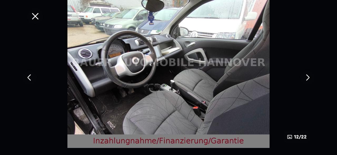 Smart ForTwo 1000 52 kW coupé passion