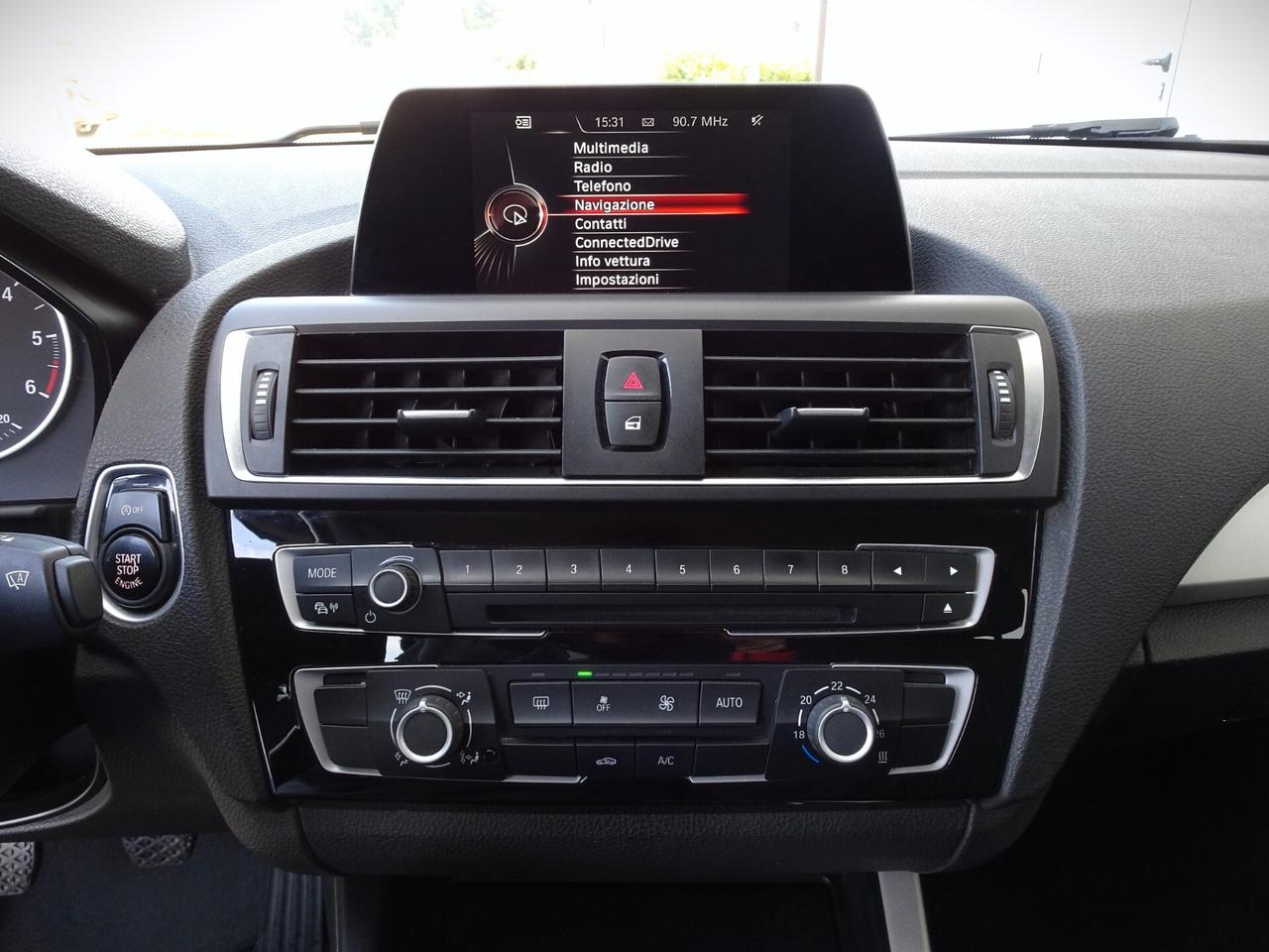 BMW 114d Advantage 5 PORTE NAVI/USB/NEOPATENTATI