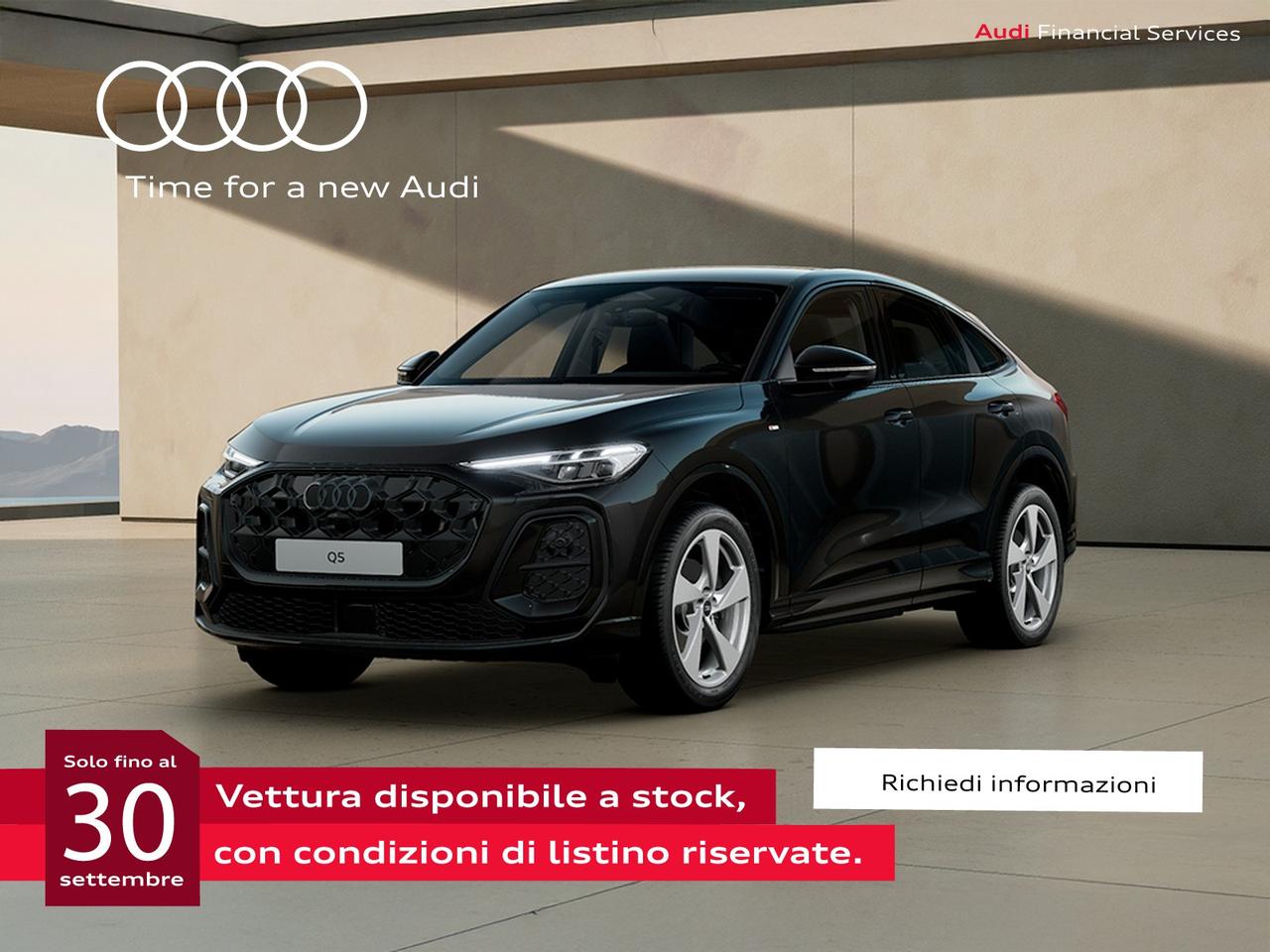 Audi Q5 sportback 2.0 tfsi mhev+ s line edition quattro 204cv s-tronic