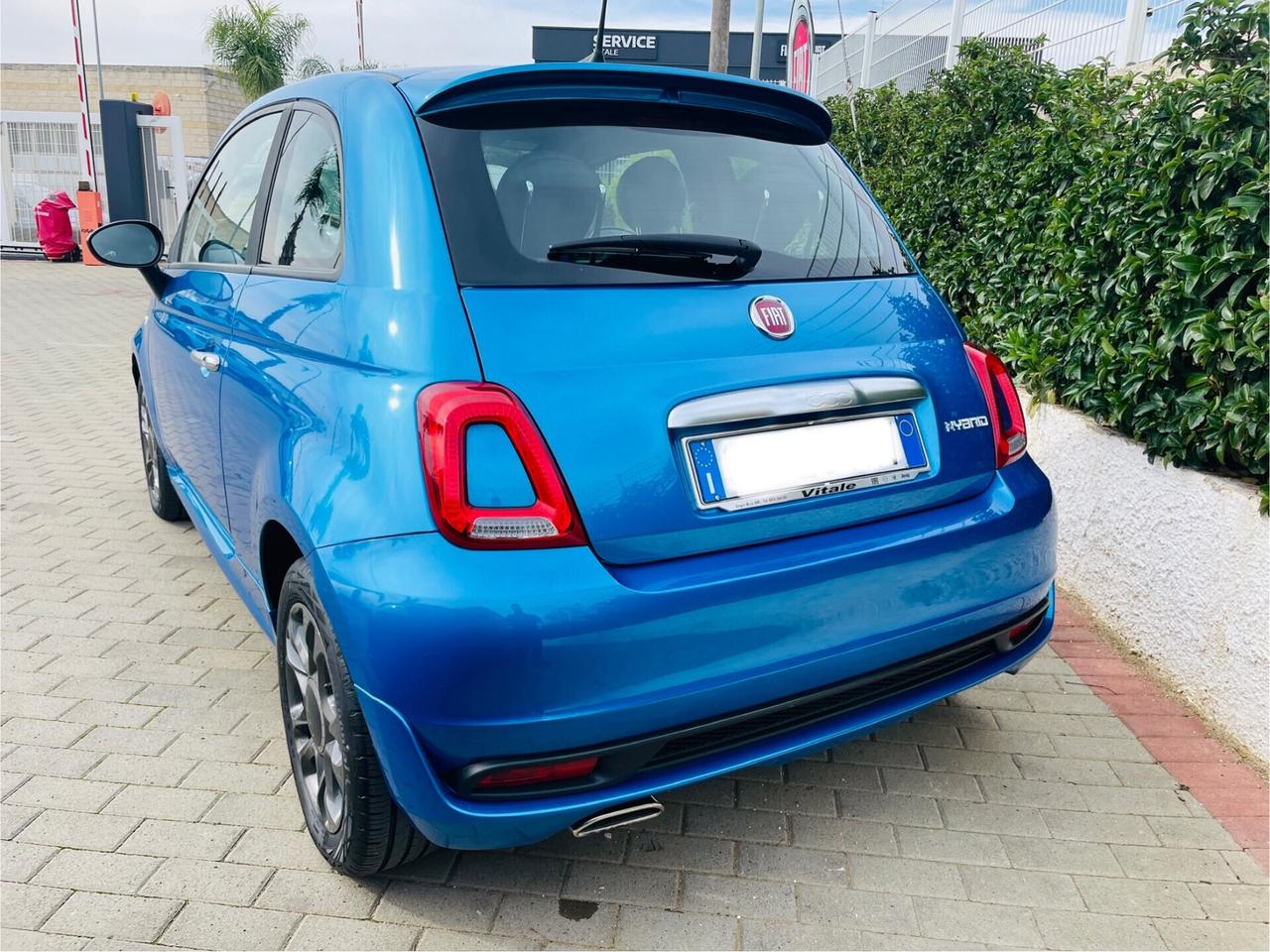 Fiat 500 30000km 1.0 Hybrid Connect-sport led-navigatore-cielo nero