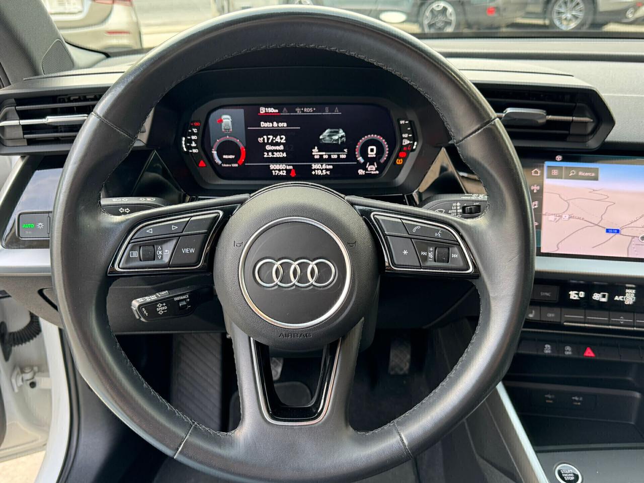 Audi A3 SPB 2.0 TDI TETTO NAVI VIRTUAL CERCHI 18 FARI FULL LED