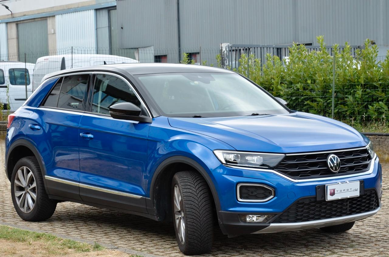 VOLKSWAGEN T-ROC 1.0 TSI STYLE 110cv, UFF ITALIANA, UNICOPROPRIETARIO, EURO 6D, FARI LED, APPLE ANDROID, PERMUTE