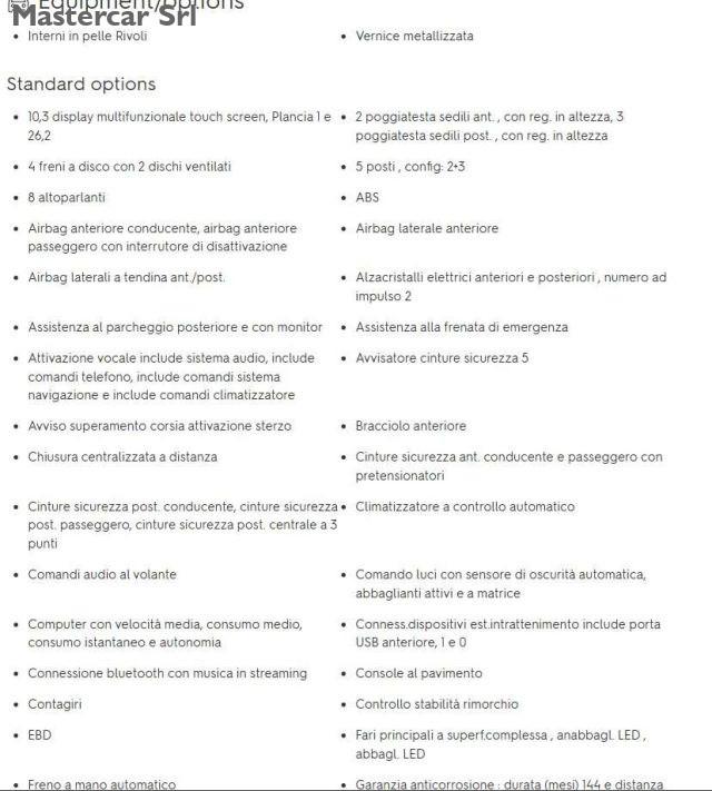 DS AUTOMOBILES DS 3 Crossback Crossback DS3 1.2 Grand Chic 130cv TG: GK975RR