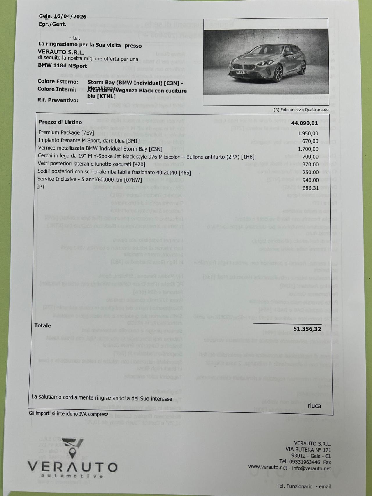 Bmw 118d MSport - SUPER OFFERTA T-STOCK