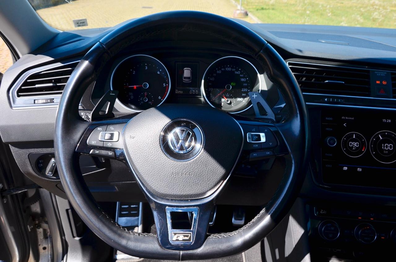 VOLKSWAGEN TIGUAN 2.0 TDI ADVANCED R-LINE 150cv DSG, UFF ITALIANA, EURO 6D, FARI LED, APPLE ANDROID, PERMUTE