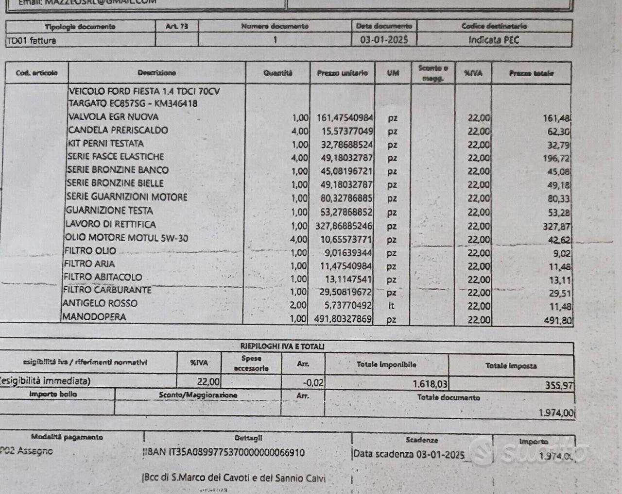 Golf 7 più Ford Fiesta per commercianti