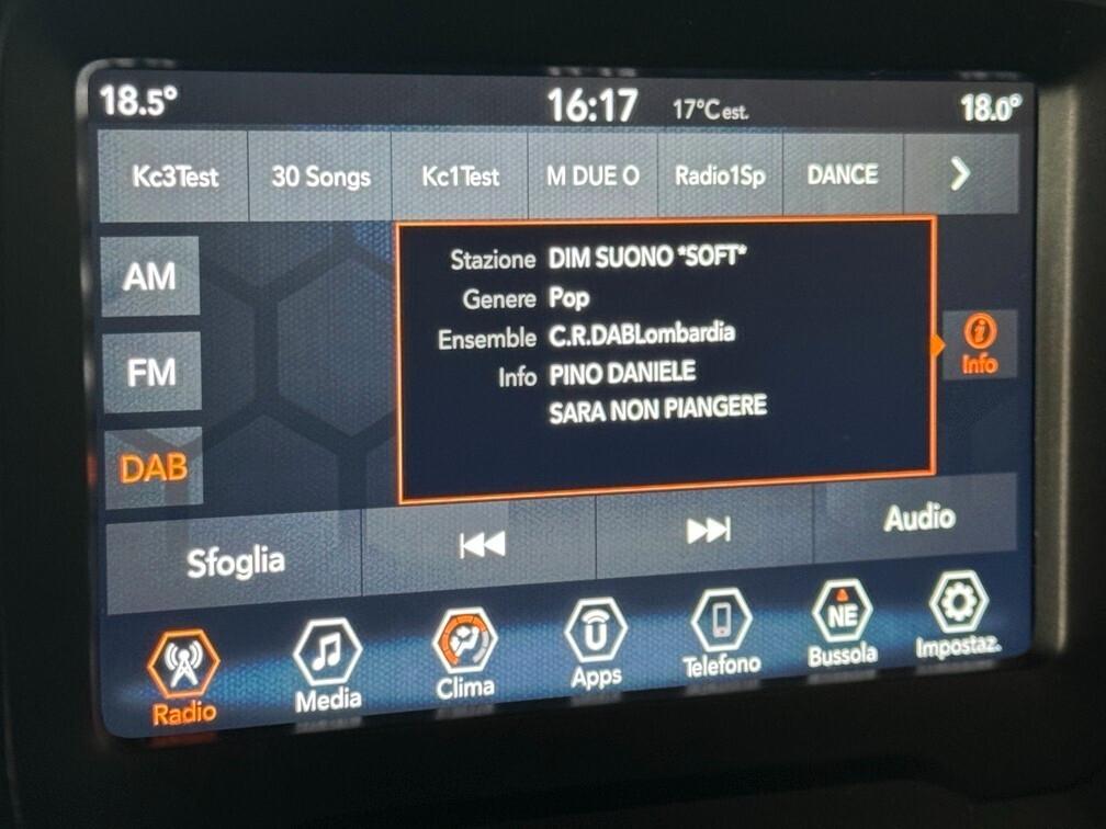 Renegade 1.6 mjt Limited fwd 120cv App conn 17" Neopat