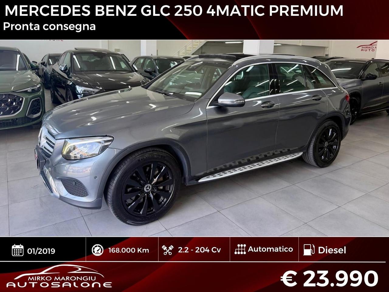 Mercedes GLC 250 4Matic Premium FINANZIABILE