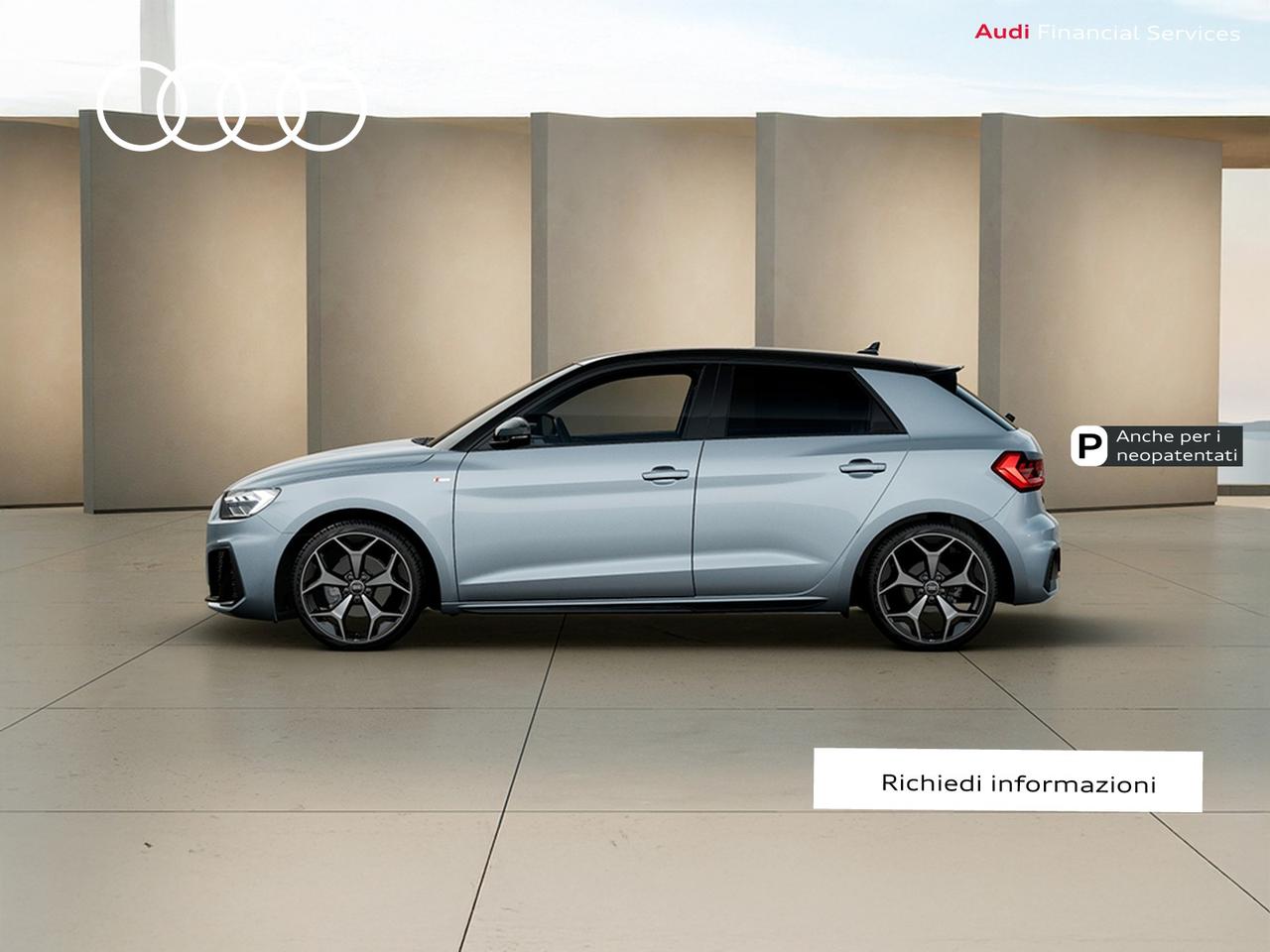 Audi A1 sportback 30 1.0 tfsi identity black 116cv s-tronic