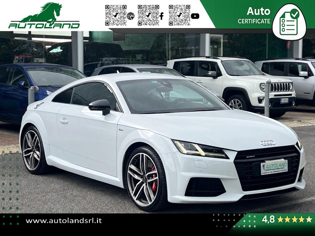 Audi TT Coupe 2.0 tfsi S line QUATTRO REVO Stage 3 - B&O - Matrix - MMI Plus - Retrocamera