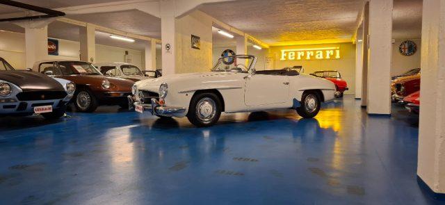 MERCEDES-BENZ 190 SL ***ASI TARGA ORO***BIANCA con PELLE BLU