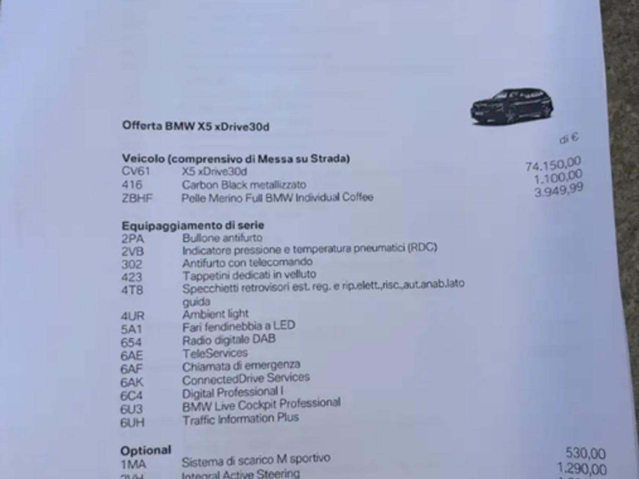 Bmw X5 M Sport 30 d #11319