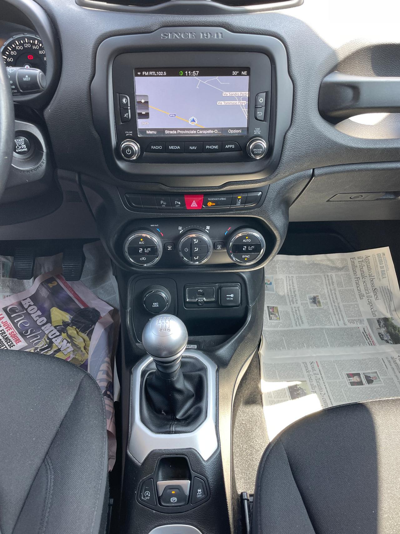 Jeep Renegade 2.0 Mjt 140CV 4WD Limited-NAVIGATORE-RETROCAMERA
