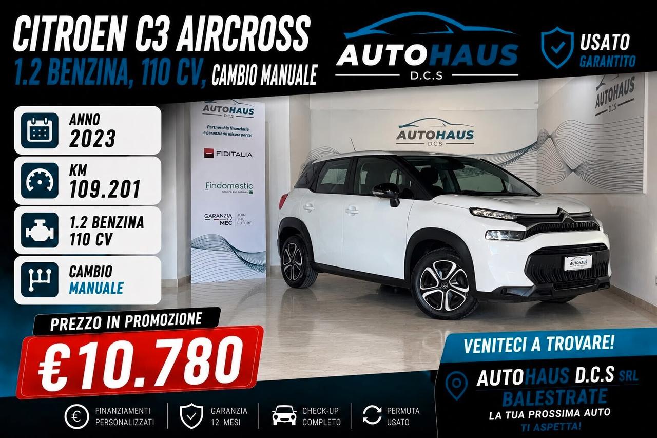 Citroen C3 Aircross 1.2 Benzina 110 cv