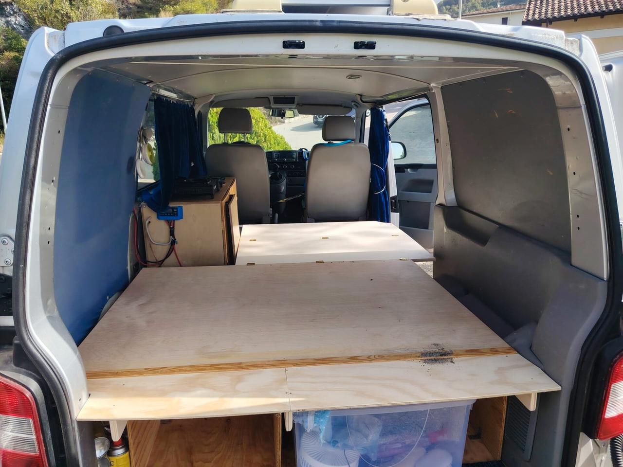 Volkswagen Transporter 2.0Tdi 140Cv 6Marce OMOLOGATO CAMPER -Pronta Consegna-Clima-Gancio-Leggere Annuncio 2 POSTI-Pronta Consegna-Clima-2014-