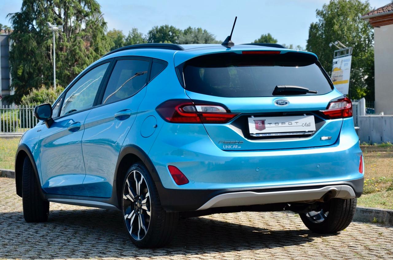 FORD FIESTA 5p. ACTIVE 1.0 ECOBOOST MILD HYBRID 125cv AUTO, UNICOPROPRIETARIO, EURO 6D, UFF ITALIANA, SERVICE FORD, RETROCAMERA, APPLE ANDROID, PERMUTE