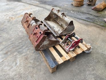 Attacco rapido Klac con 3 benne per miniescavatore