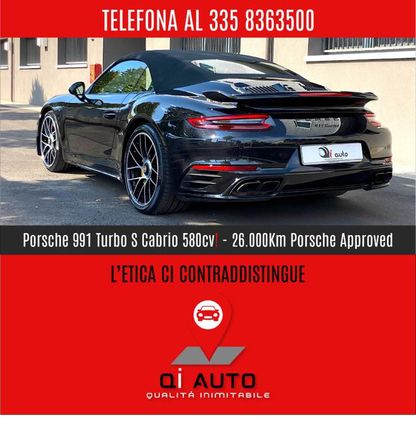 PORSCHE 911 991 3.8 Turbo S Cabriolet-Carbon Cer-Aerokit