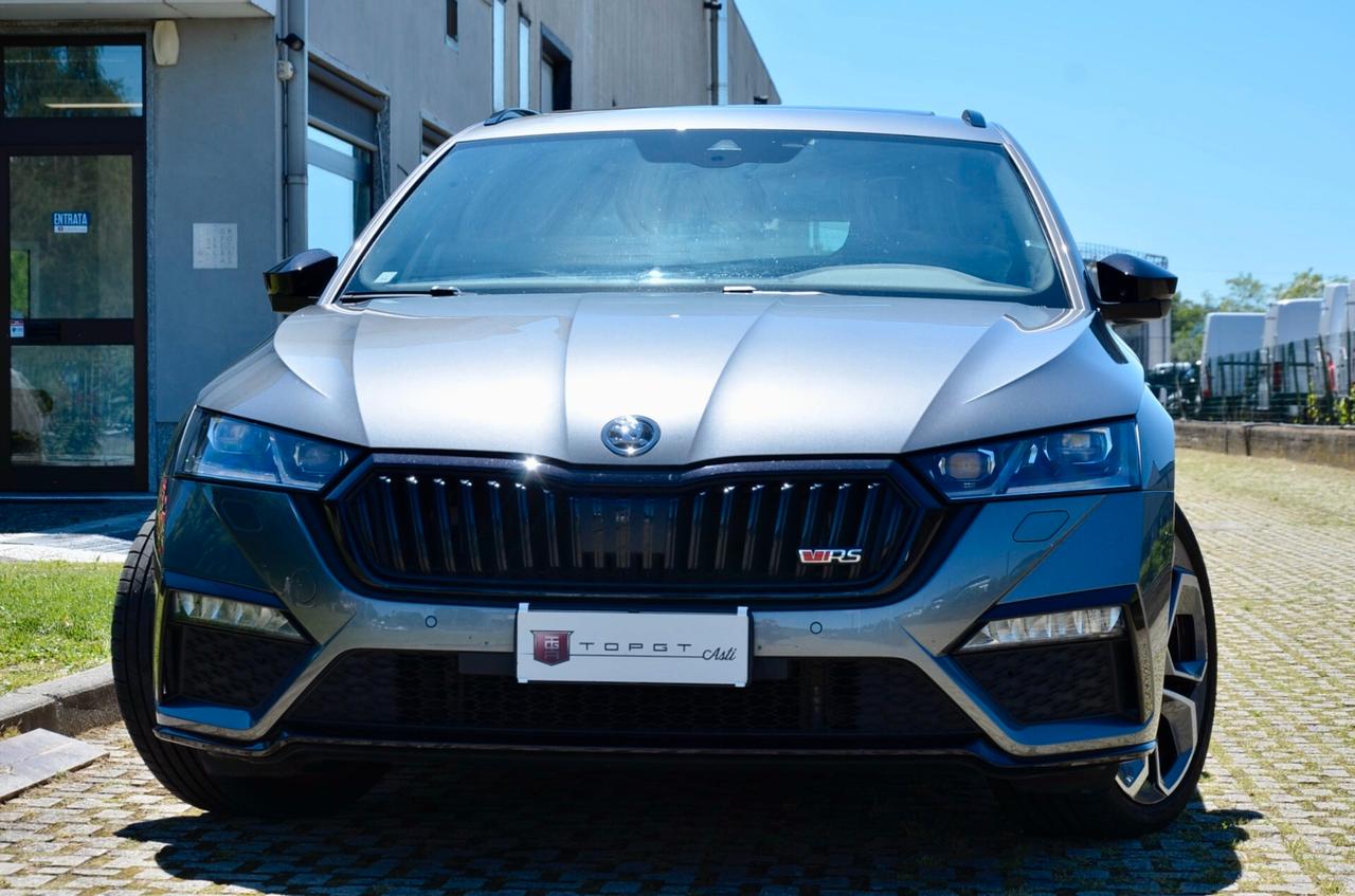 SKODA OCTAVIA WAGON 2.0 TDI EVO RS 200cv DSG, UNICOPROPRIETARIO, UFF ITALIANA, SERVICE SKODA, EURO 6D, TETTO, MATRIX, 19″, PERMUTE