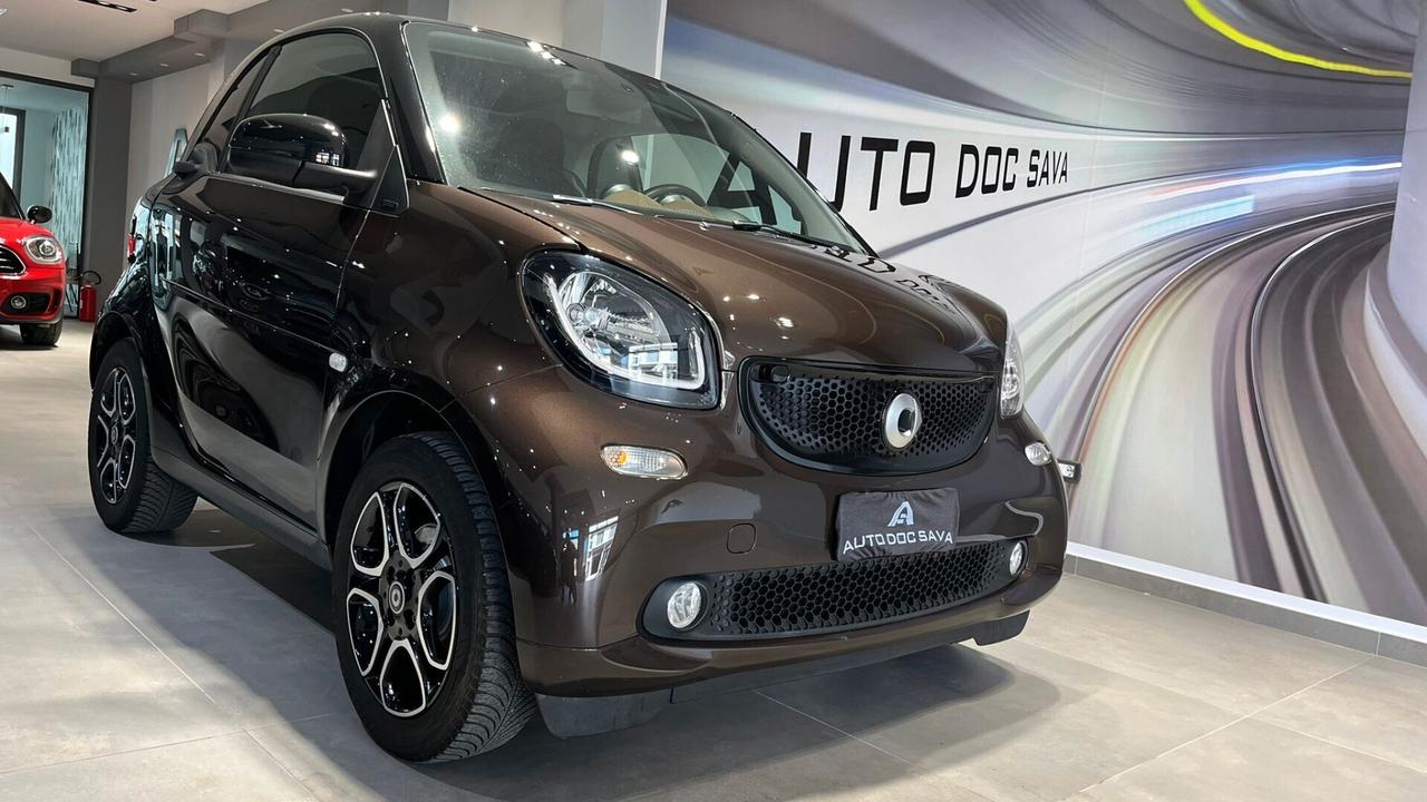 Smart ForTwo 1.0 Turbo Twinamic Perfect Fari Led Navy Tetto...