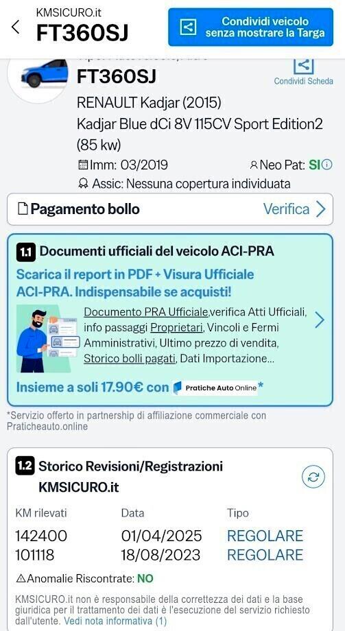 Renault Kadjar Blue dCi 8V 115CV Sport Edition