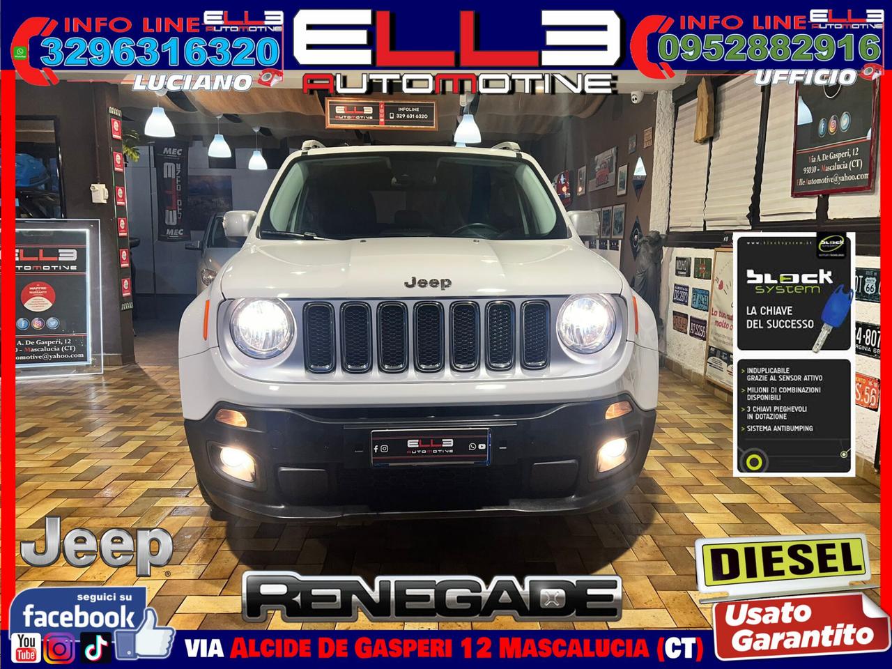Jeep Renegade 1.6 Mjt 120 CV Limited 09/2016