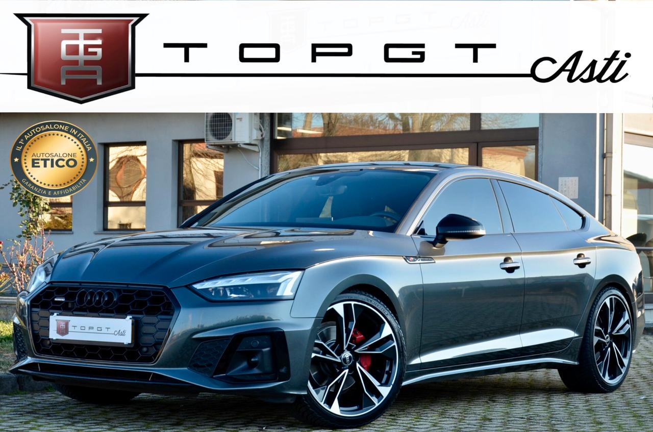 AUDI A5 SPB 40 2.0 TDI MHEV S-LINE INT+EXT QUATTRO 204cv S-TRONIC, UNICOPROPRIETARIO, SERVICE CON FATTURE, ECCELLENTI CONDIZIONI, MATRIX, RETROCAMERA, 20", PERMUTE