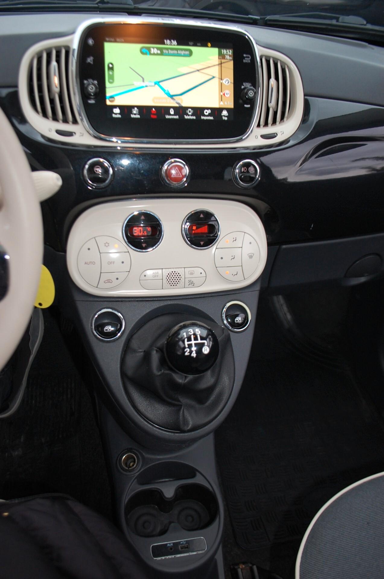 Fiat 500 1.2 Lounge Gpl 69CV Uff italy Navi Lega Tetto