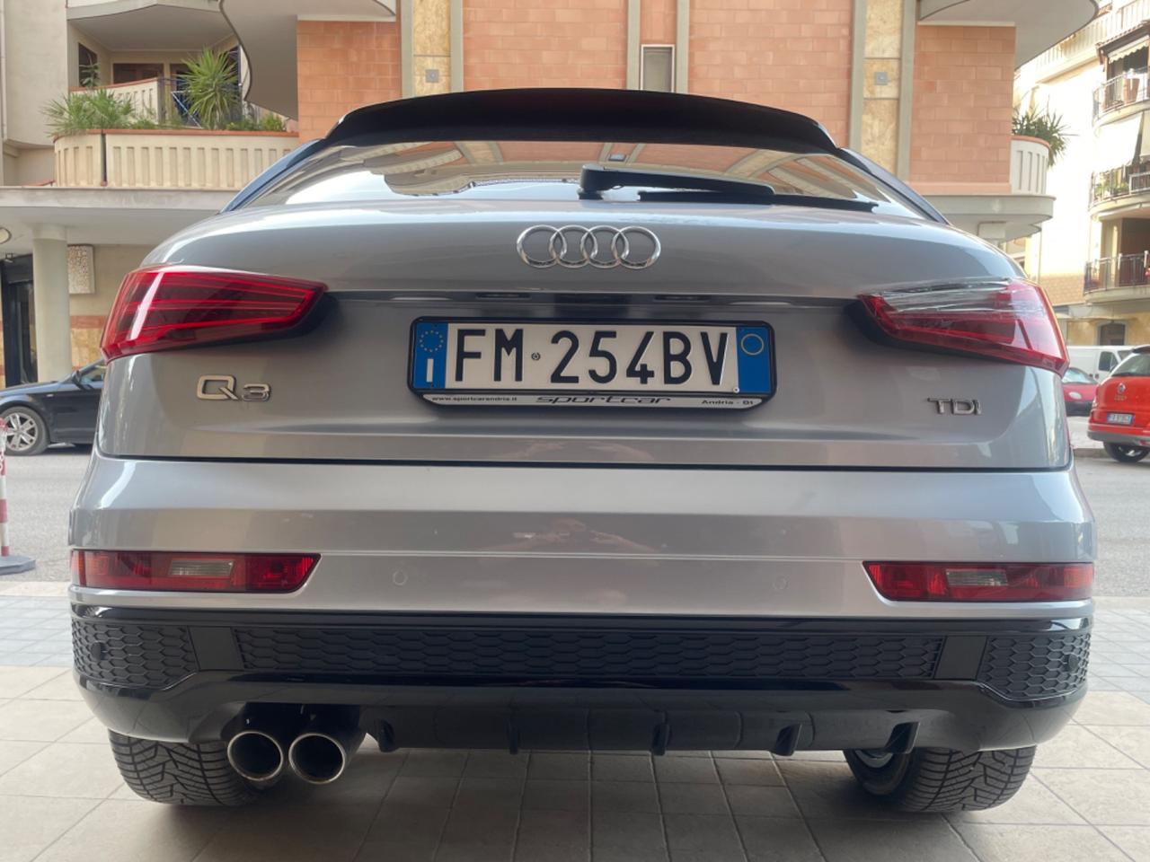Audi Q3 2.0 TDI 150 CV SLINE COMPETITION TETTO NAVY PELLE XENO BOSE 19'
