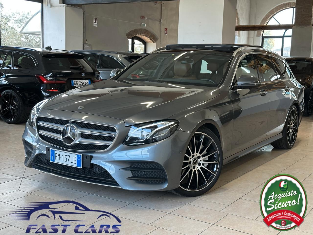 MERCEDES E 220 SW d PREMIUM PLUS AMG LUCI AMBIENTE*TETTO*CARPLAY