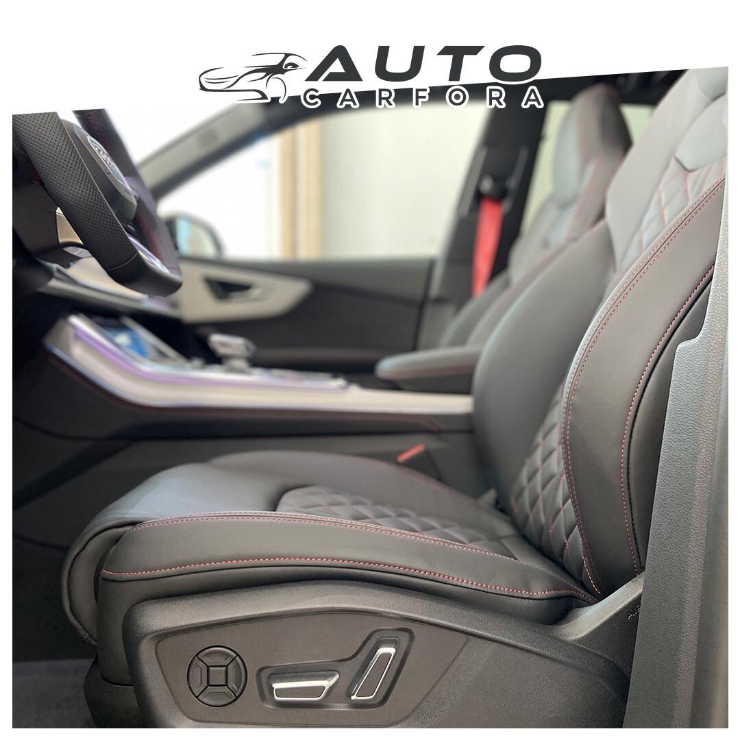 Audi Q8 50 TDI 286 CV blak line R23/TETTO/CUCUTURE IN ROSSO