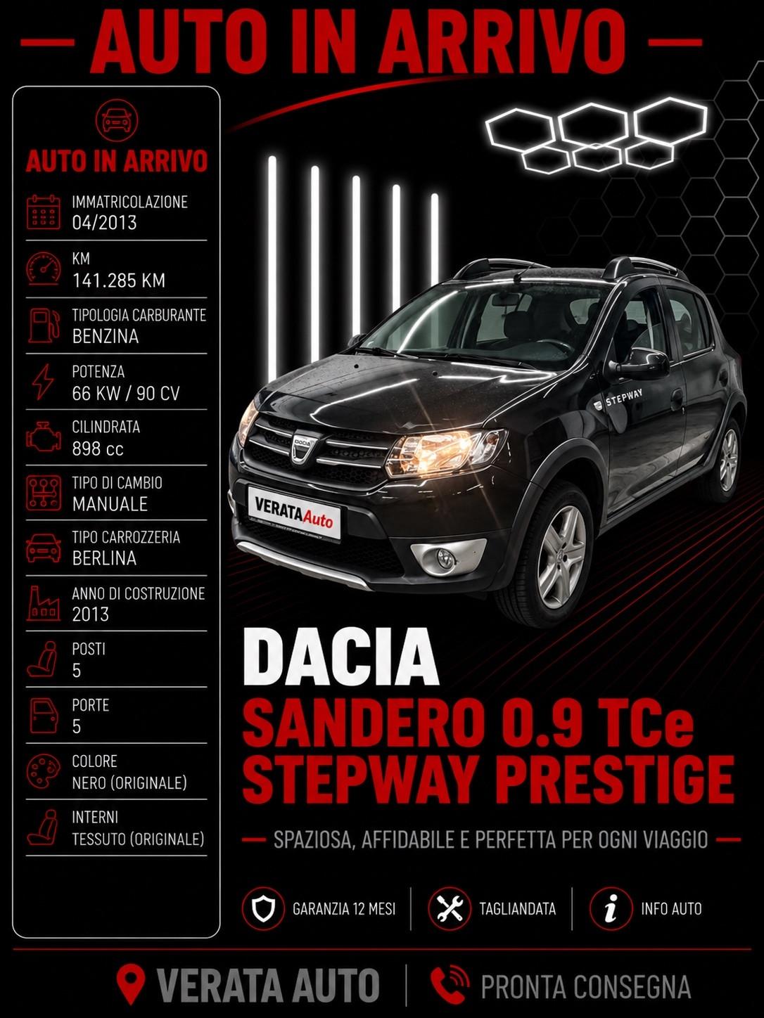 Dacia Sandero Stepway 900 TCe 12V 90CV Prestige